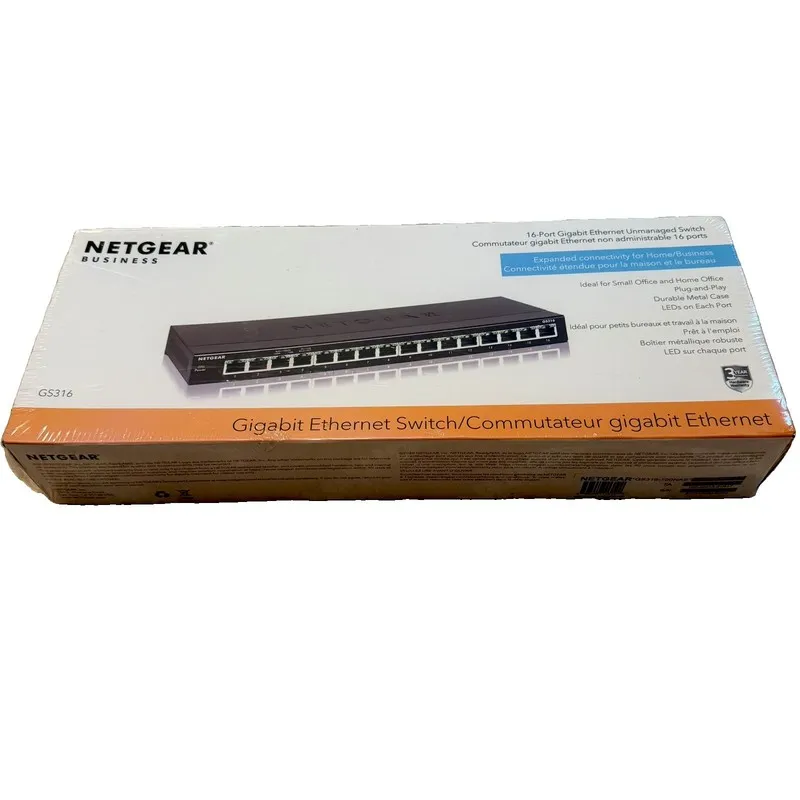Коммутатор NETGEAR GS316-100NAS 16 Ports Standalone Ethernet Switch