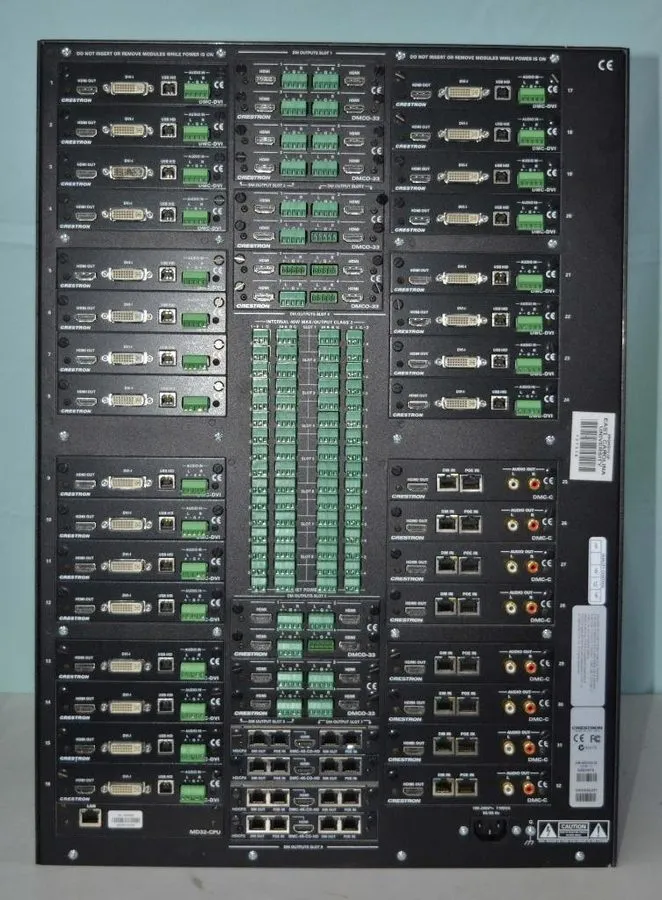 Видеокоммутатор Crestron DM-MD32X32 Switcher Loaded w/ 24x DMC-DVI, 4x DMC-4K-CO