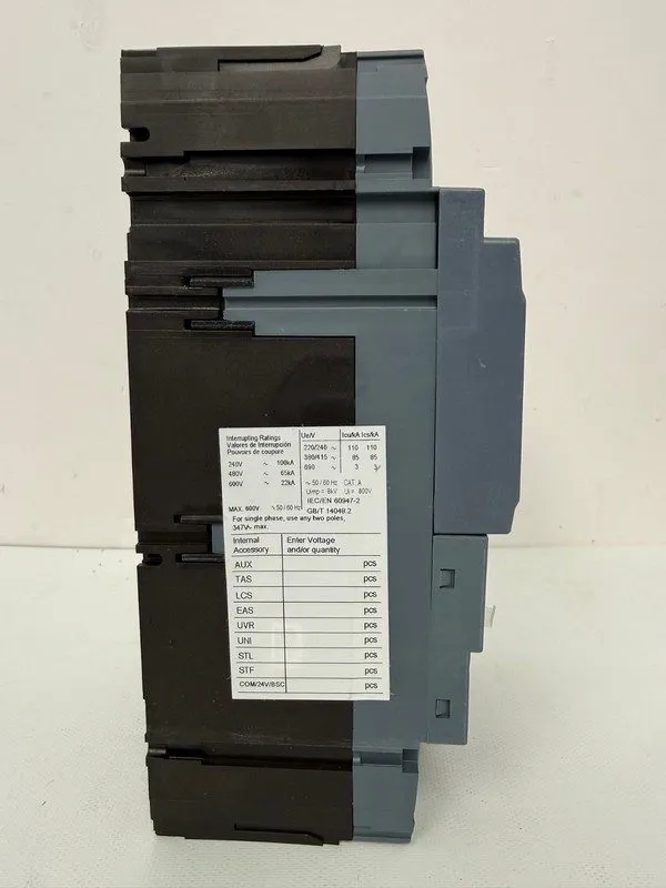 Автоматический выключатель SIEMENS 3VA6225-6JP31-0AA0 3 Pole 600V Circuit Breake — фото лота 4