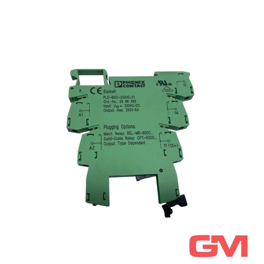 Колодка реле Phoenix Contact Relay Socket PLC-BSC-230UC/21 2966045 230 V AC/DC