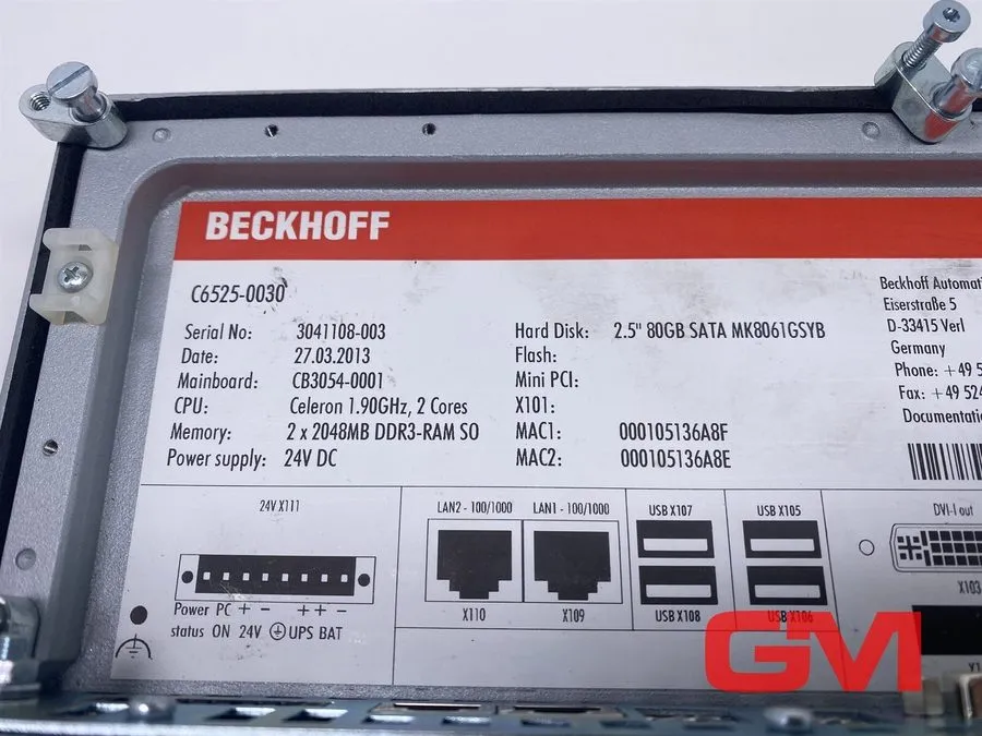 Промышленный компьютер Fanless Industrial PC C6525-0030 Celeron 1.90GHz 2 Cores