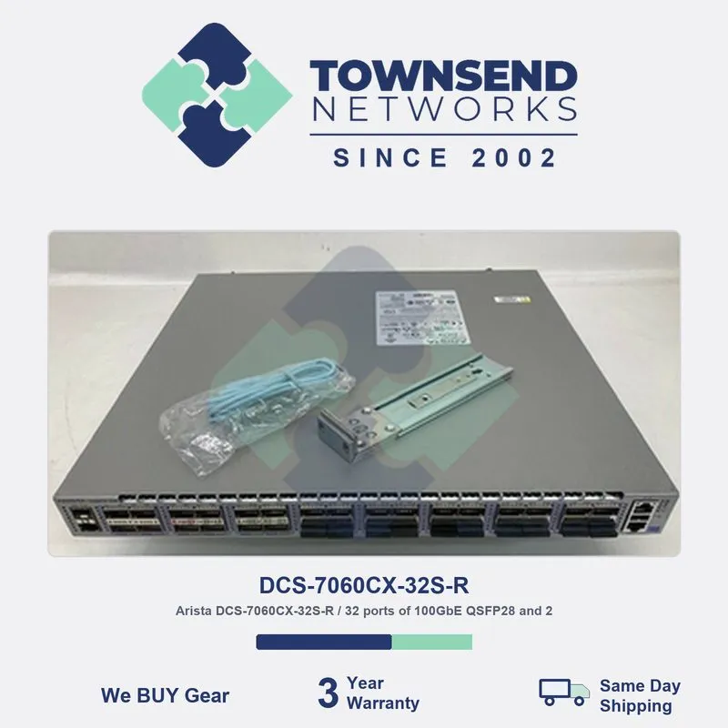 Коммутатор ARISTA DCS-7060CX-32S-R 32x 100GbE QSFP28 & 2x10G SFP+ Switch 2xPSU