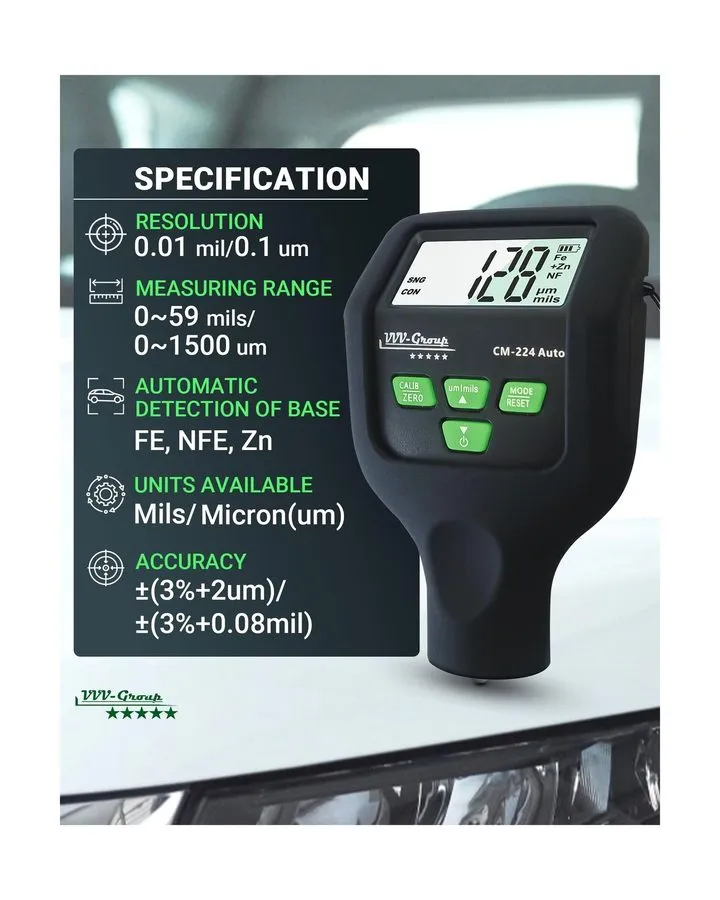 Толщиномер Paint Thickness Gauge CM-224 Auto Digital Coating Thickness Meter — фото лота 1