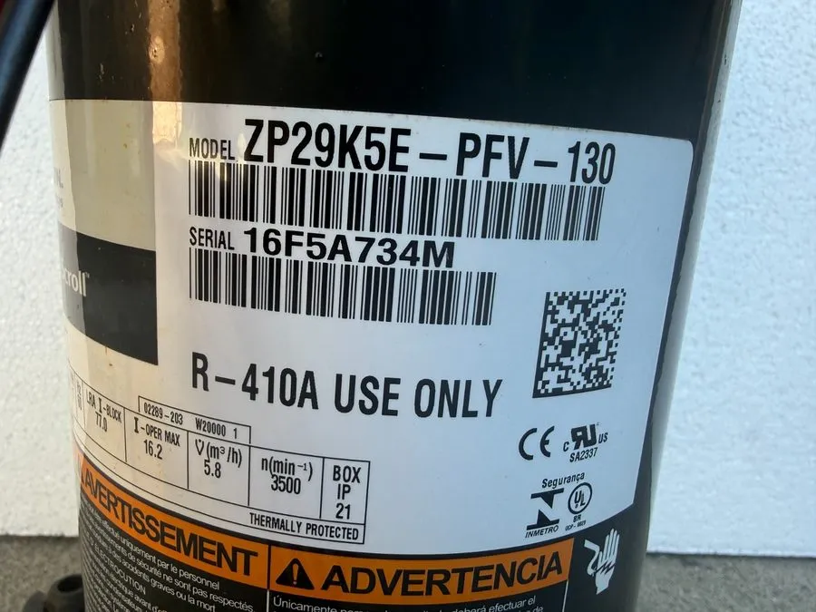 Компрессор Copeland ZP29K5E-PFV-130 Scroll Compressor 2.5-Ton 208-230V 1PH 31100