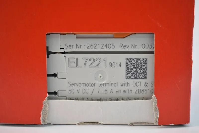 Привод Beckhoff EL7221-9014 EtherCAT Terminal 1-Channel Motion Interface 8A 48VD