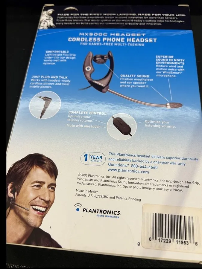 IP-телефон Plantronics MX500C Premium Cordless Phone Headset Microphone