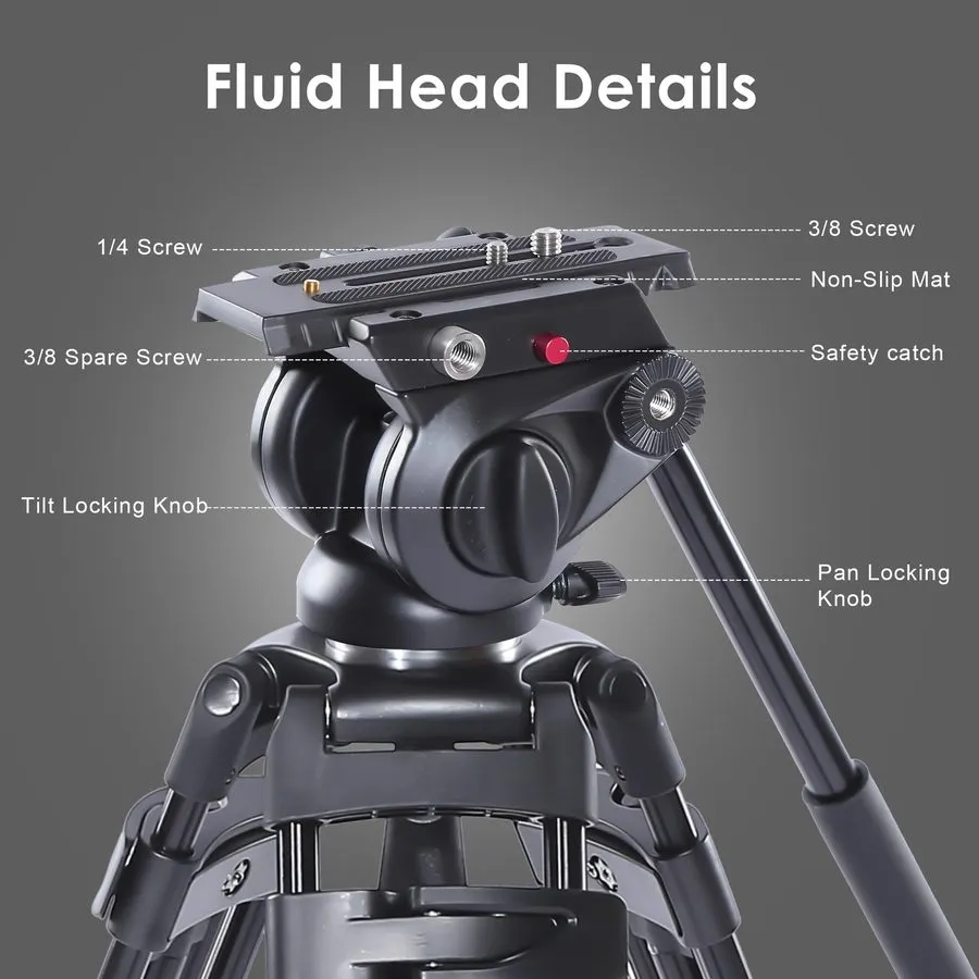 Камера Mtt601a Fluid Head Tripod Flexible Tripod — фото лота 2