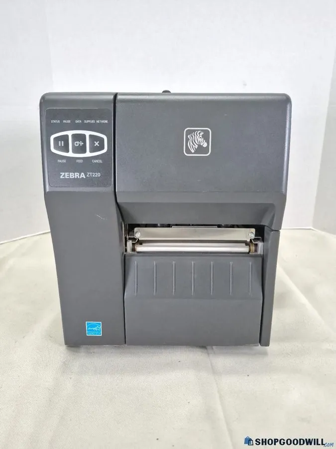 Принтер этикеток Zebra ZT220 Thermal Transfer Label Printer With Power Cord & US — фото лота 1