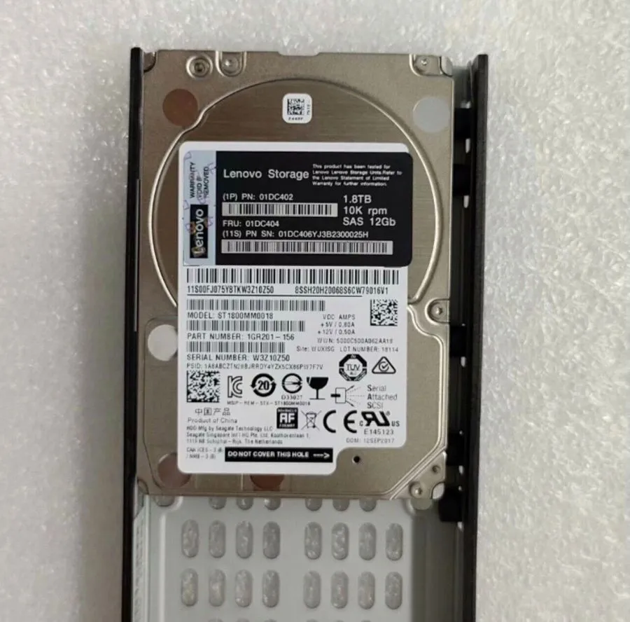 Жёсткий диск Lenovo 1.8TB 01DC406 01DC402 01DC404 10K SAS 12Gb/s 64MB Cache HDD 