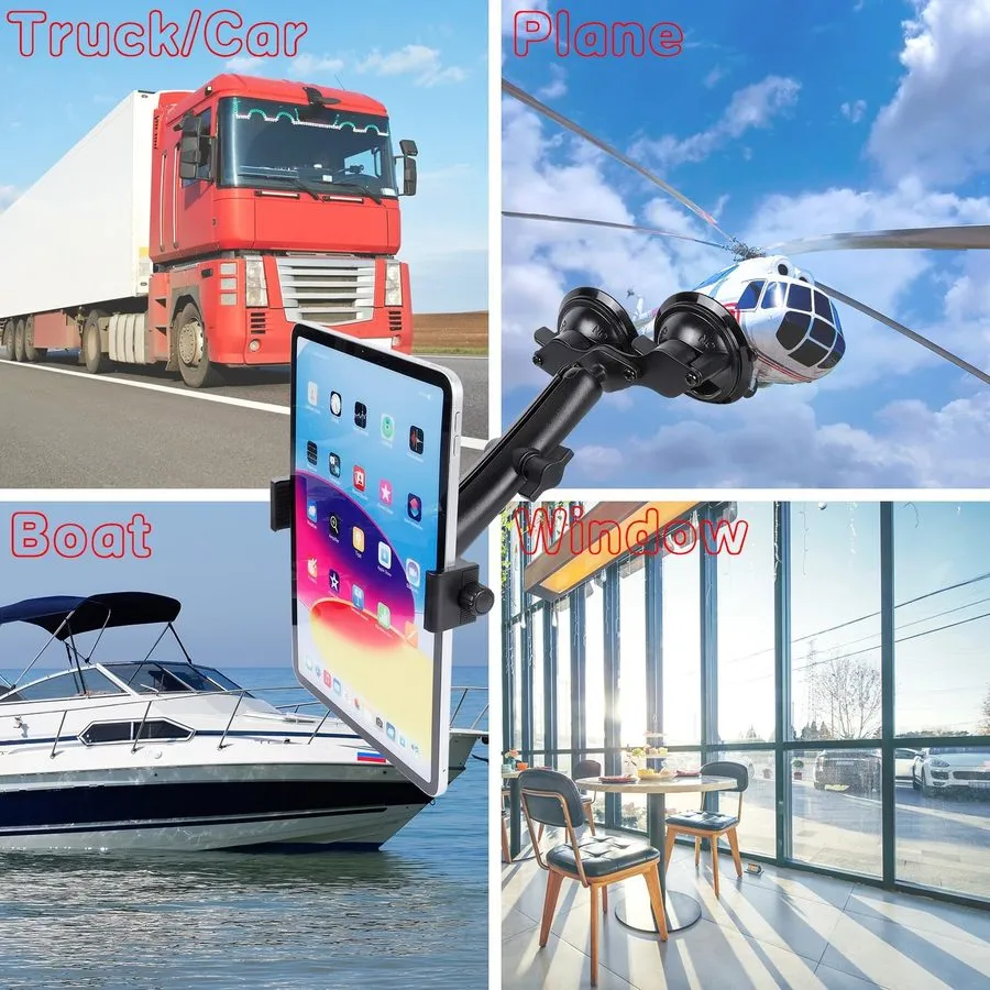 Насос FPN Tablet Mount with Dual Suction Cup Base для Truck Car 1-Stage Arm, Bla