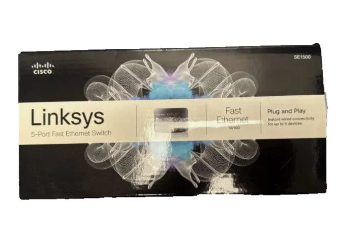Коммутатор Linksys SE1500 5-Port Fast Ethernet Switch Desktop Network Hub
