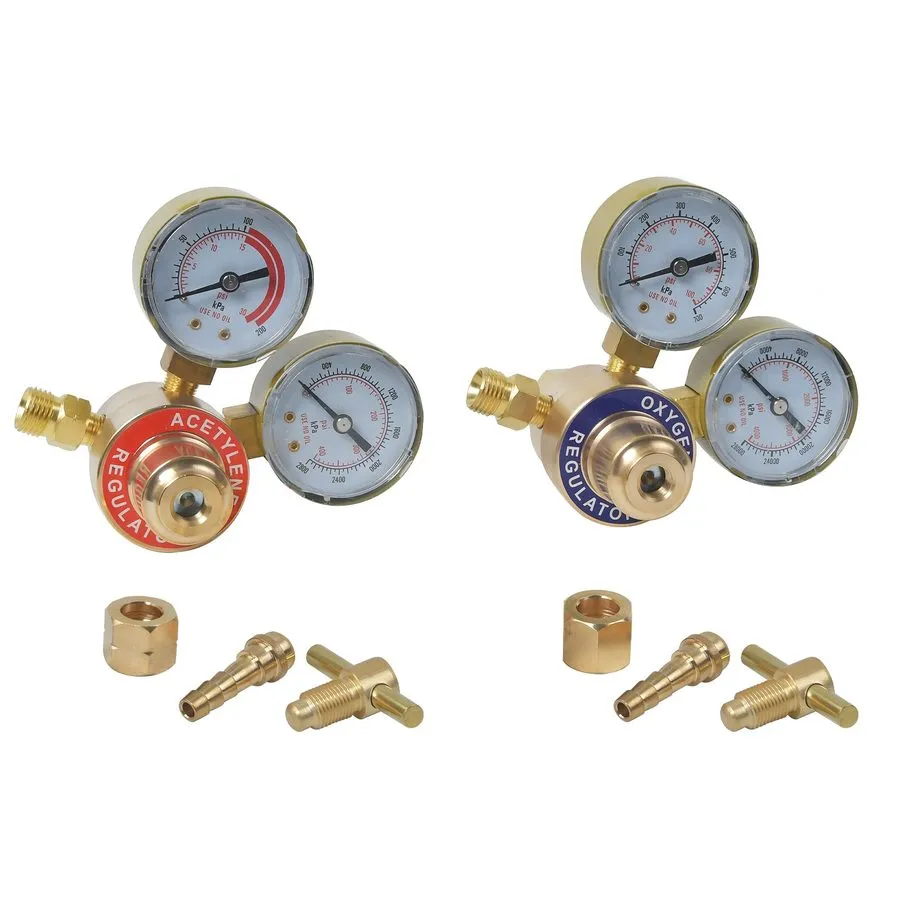 Трубопроводная арматура Oxygen Acetylene Gas Regulator Welding Cutting Torch Dua