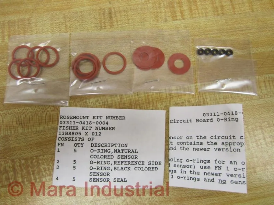 Датчик Rosemount 03311-0418-0004 O-Ring Kit 13B8805 X 012