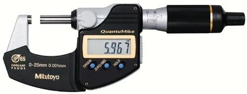 Микрометр Mitutoyo 293-140 MDE-25MJ Digimatic Micrometer 0-25mm IP65 Coolant Pro