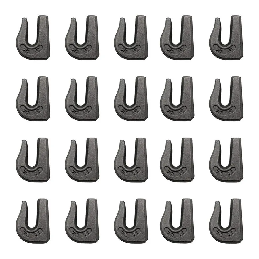 Складское оборудование 8 Weld On Grab Chain Hooks 3/8" G70 Wll 6,600 Bucket Trai