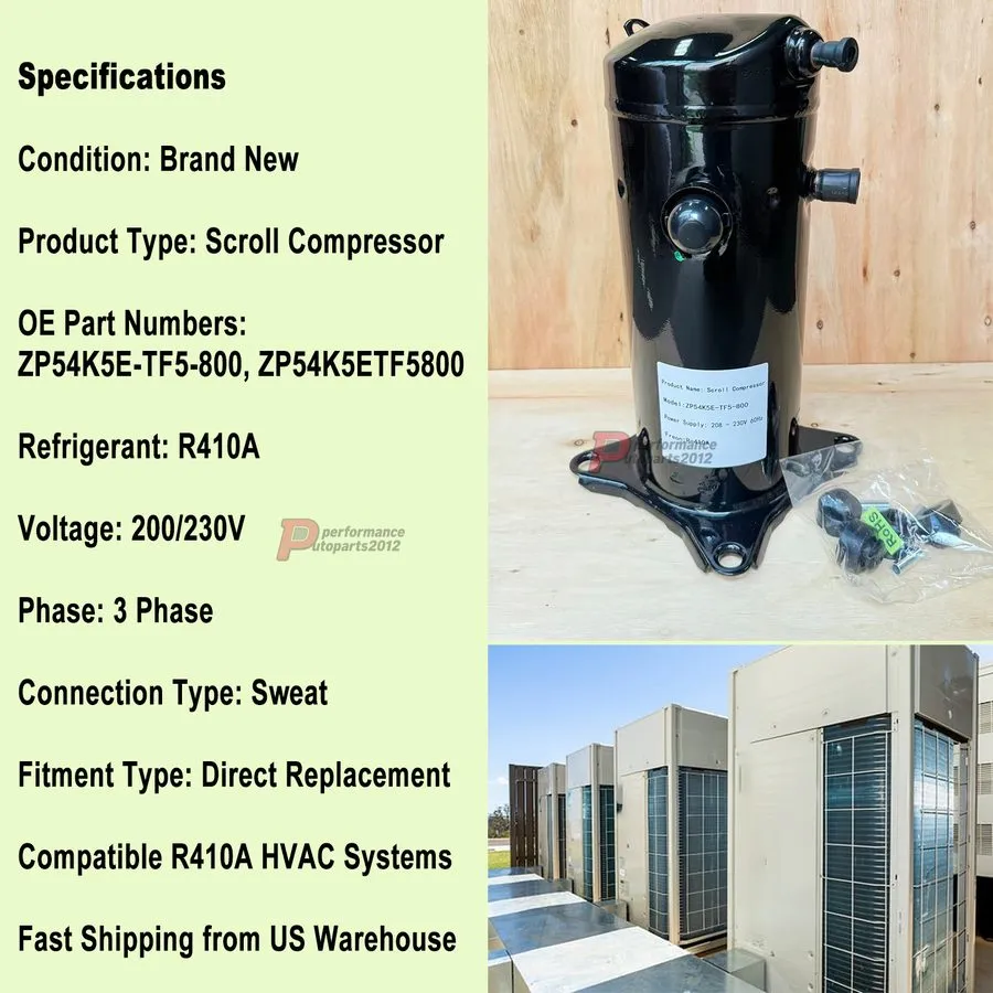 Компрессор Scroll Compressor ZP54K5E-TF5-800 replace
