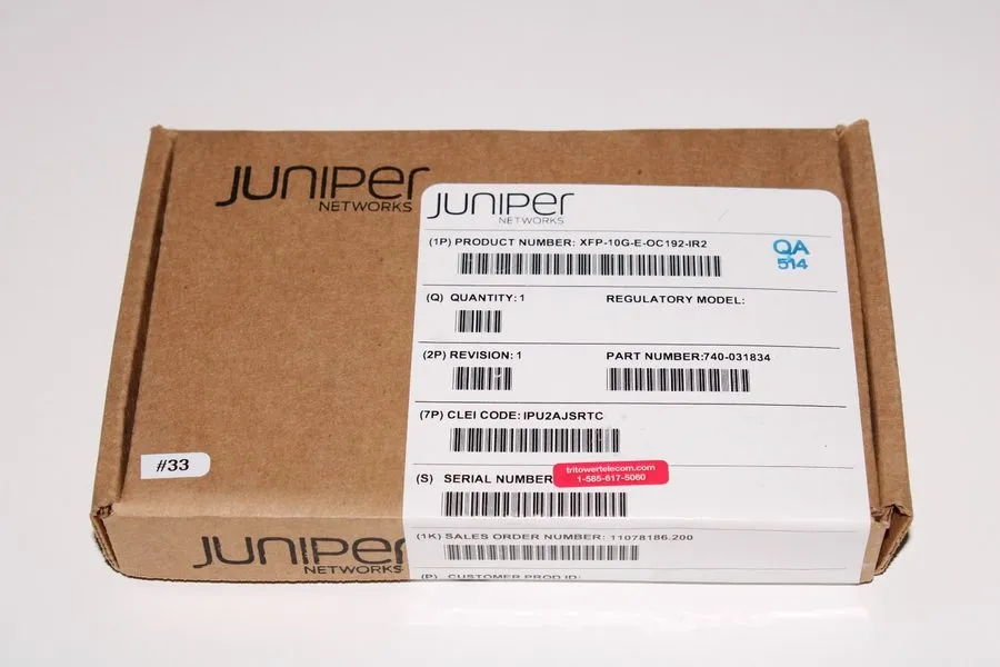 Трансивер Juniper 740-031834 XFP-10G-E-OC192-IR2 SMF 1550nm 40km XFP Transceiver