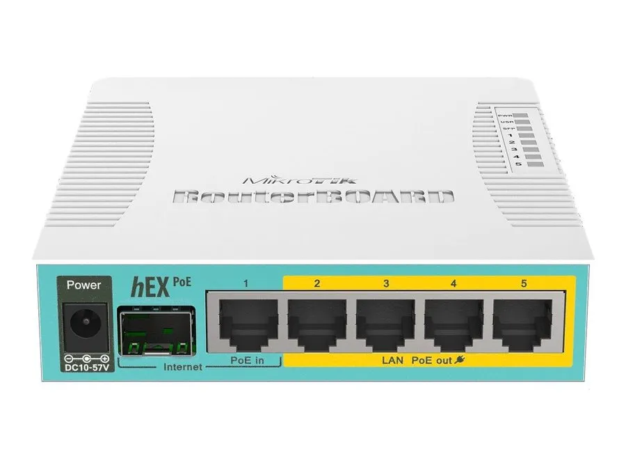 Маршрутизатор MikroTik RouterBOARD hEX RB960PGS Router Wi-Fi 1Gbps 4-Port HTTPS