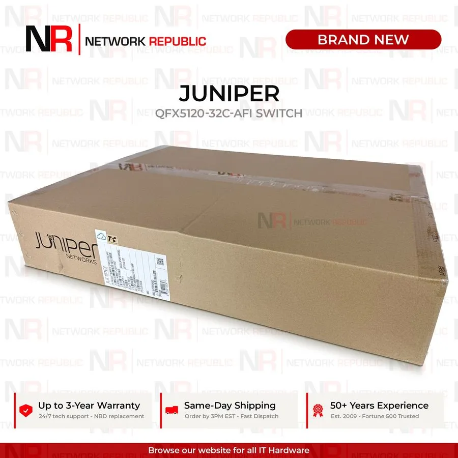 Коммутатор Juniper QFX5120-32C-AFI 32x100GbE Switch