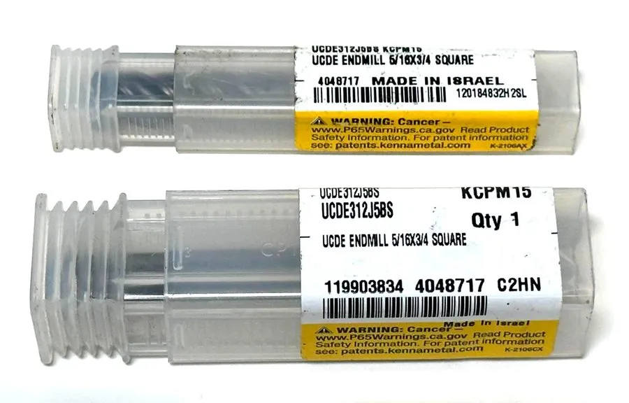 Режущий инструмент Kennametal 7/16 X 9/16 .018 Altin KCPM15 3 FL Carbide CR End 