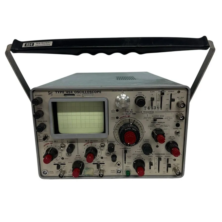 Осциллограф Tektronix type 454 oscilloscope 150MHz 2 channel parts/repair? [24-W — фото лота 2