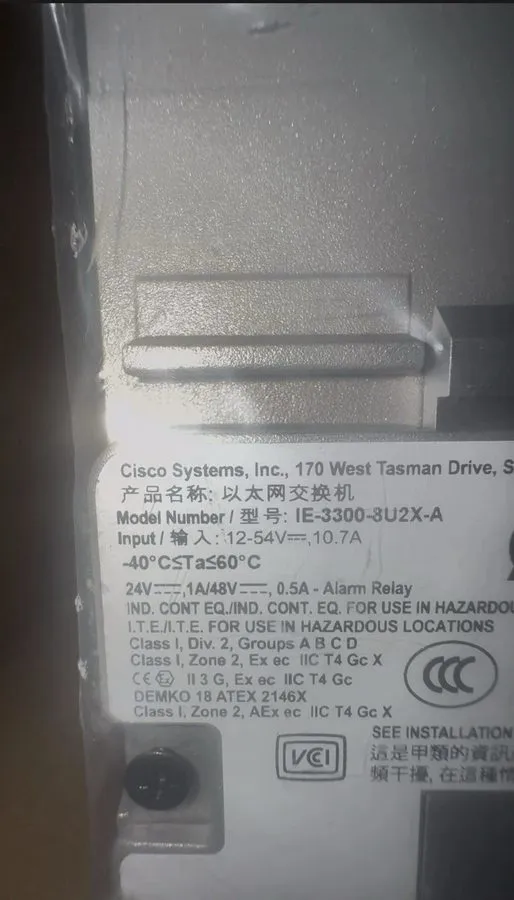 Коммутатор Cisco IE-3300-8U2X-A Switch — фото лота 1