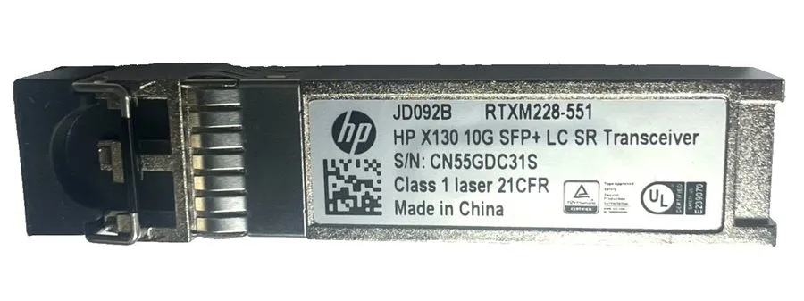 Трансивер HP GBIC X130 10G SFP+ 850nm 300m LC SR Transceiver JD092B