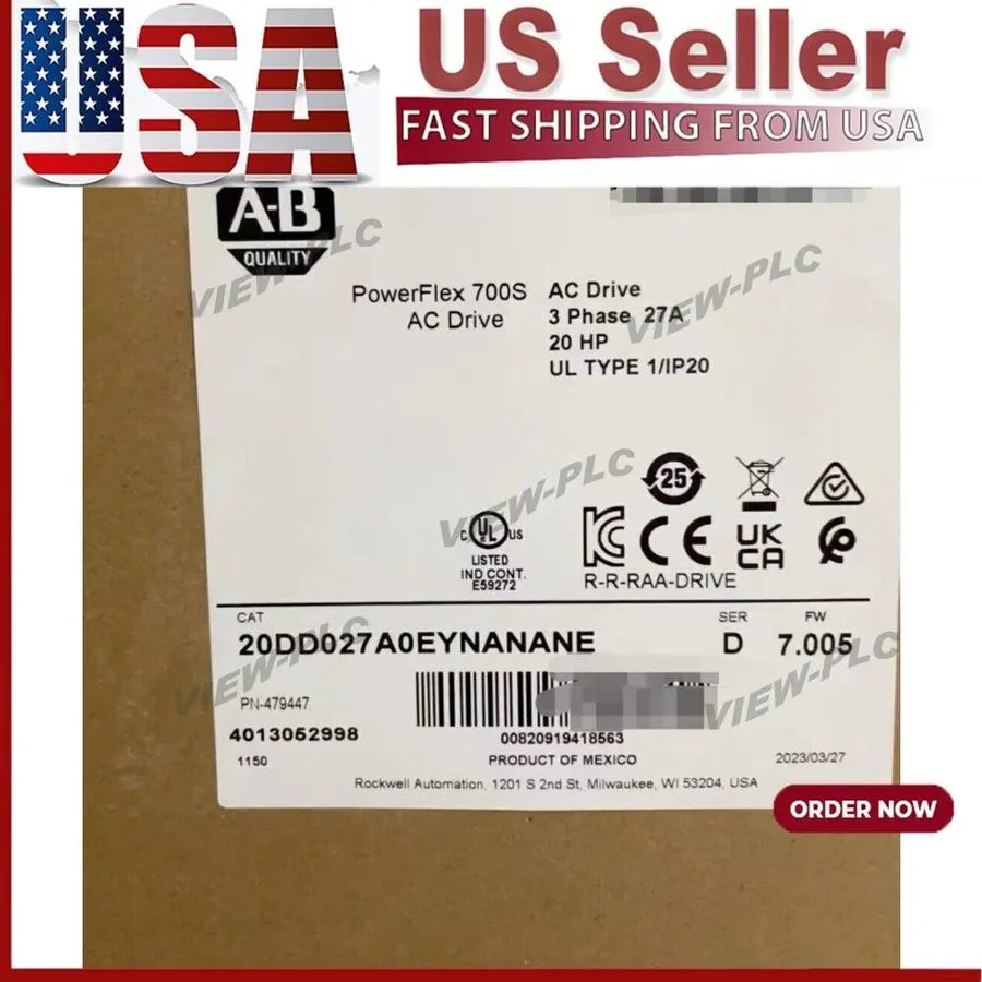 Частотный преобразователь Allen-Bradley 20DD027A0EYNANANE PowerFlex 700S AC Driv