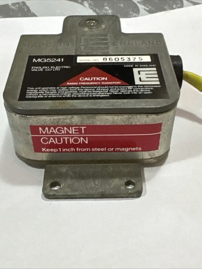 Радар ENGLISH ELECTRIC VALVE CO MG5241 MAGNETRON England Microwave RF FURUNO RAD — фото лота 1