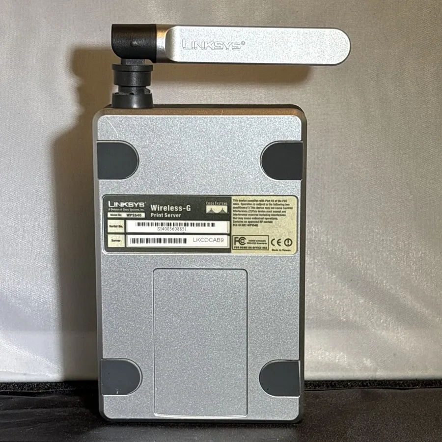 Оргтехника Linksys WPS54G Wireless-G Print Server USB Ethernet Cisco Systems — фото лота 1