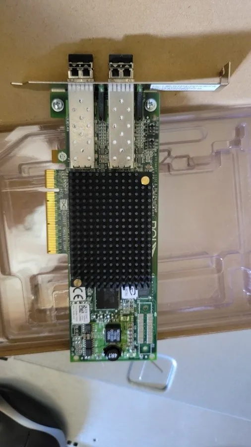 Контроллер EMC EMULEX LPE12002-E REV:B 8GB/S S-PORT FC PCIE HBA SW DIAG OPTICS — фото лота 1