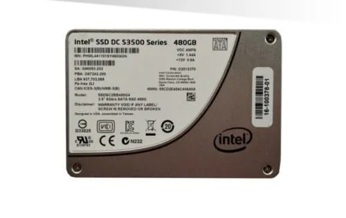SSD-накопитель 480GB SATA III Intel DC S3520 SSDSC2BB480G7 3D NAND MLC SSD 2.5"