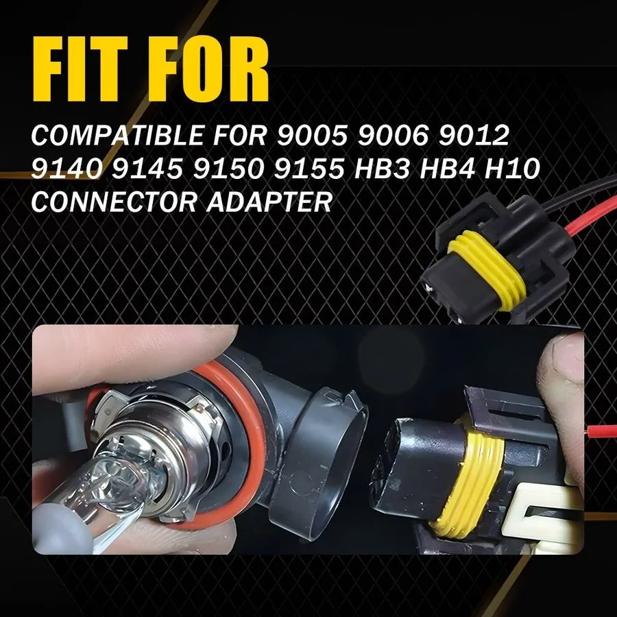 Разъём 9005 Wiring Pigtail Female Connector Harness Headlight Dual Beam Socket 1 — фото лота 1
