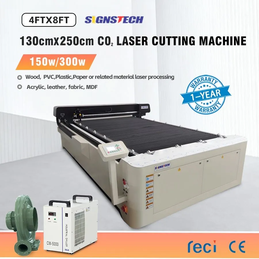 Лазерный гравёр 4ftx8ft Large Co2 150W Laser Cutting Machine Cutter Engraver Rec