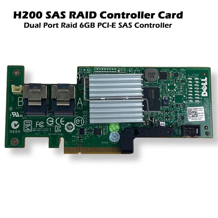 Контроллер PERC H200 SAS SATA 6Gb/s RAID DELL POWEREDGE R610 CABLE KIT 3J8FW H21