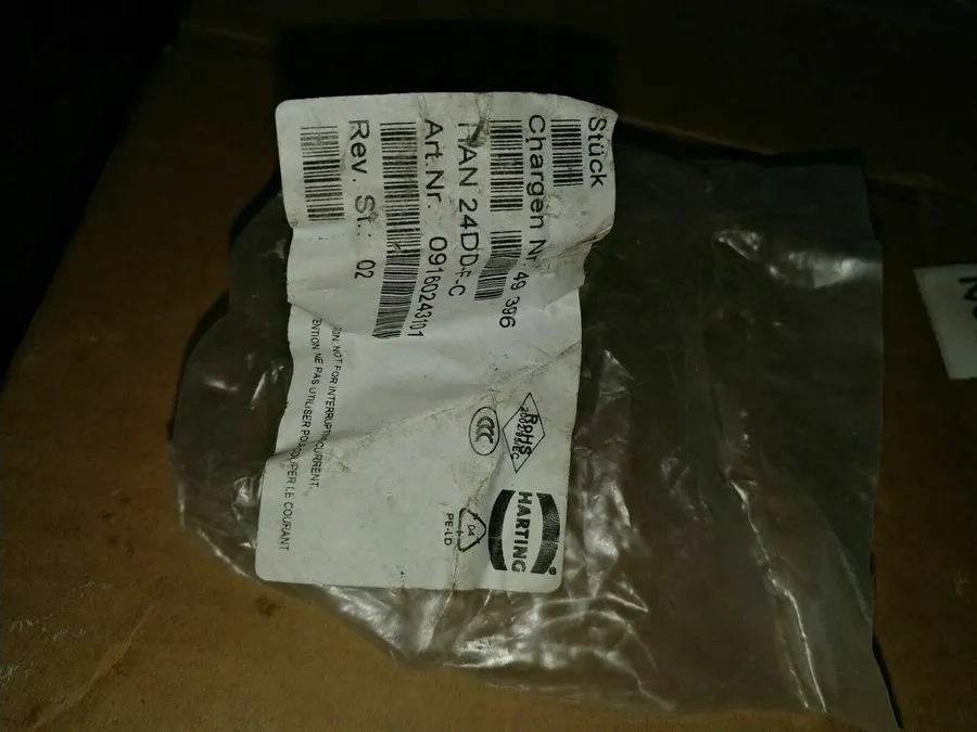 Разъём HARTING HAN 24DD-F-C 24-Pin Female Industrial Connector Han DD