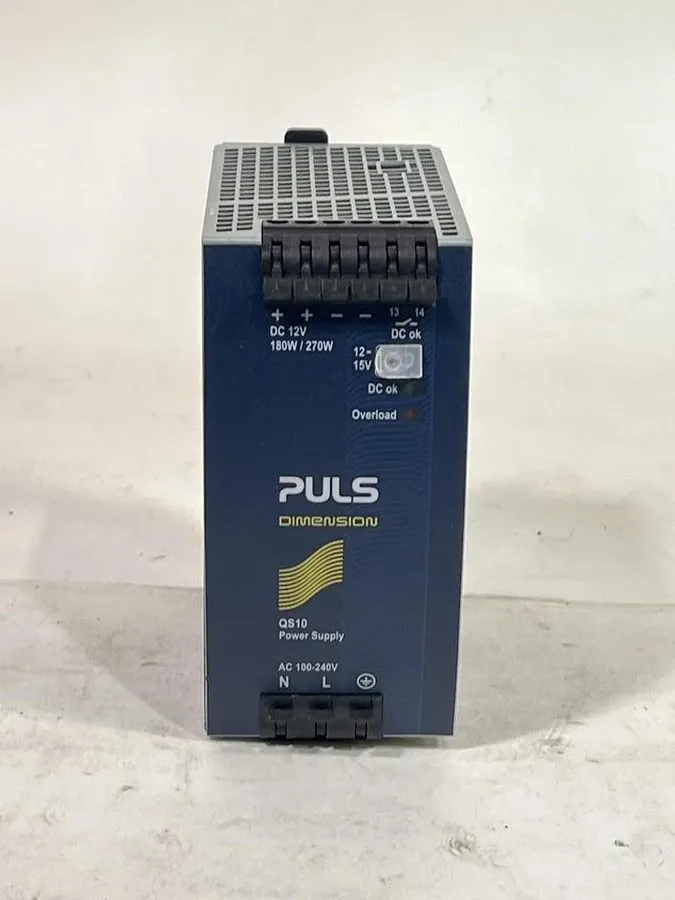 Блок питания PULS Dimension Series Model QS10.121 DIN Rail Power Supply 12VDC 15