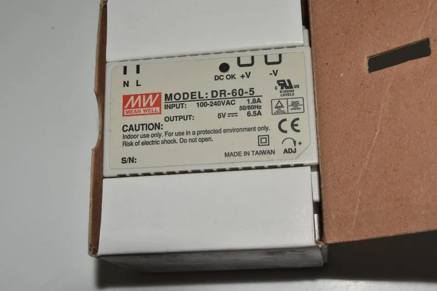 Блок питания Mean Well DR-60-5 60 W Single Output Industrial DIN Rail Power Supp