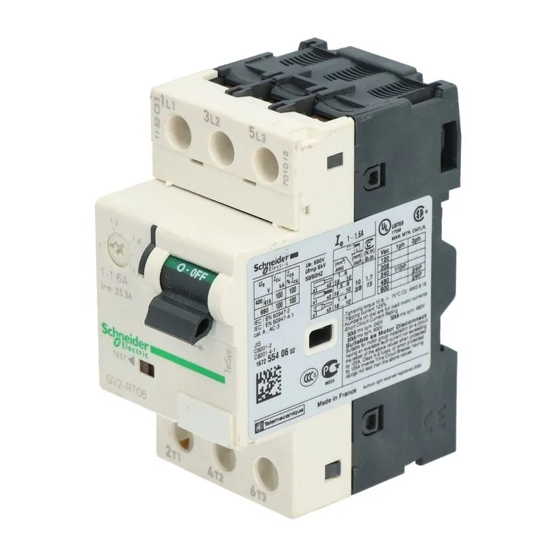 Автоматический выключатель Schneider GV2RT06 motor circuit breaker
