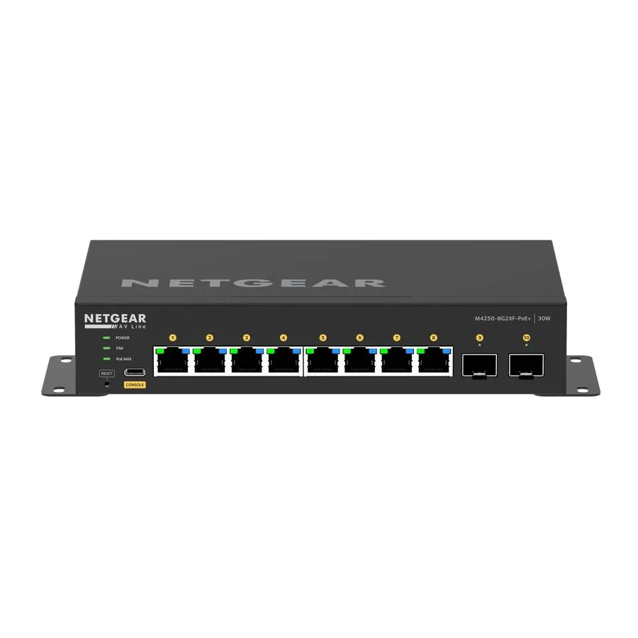 Коммутатор NETGEAR M4250-8G2XF-PoE+ Fully Managed 8-Port Switch 10G SFP+ GSM4210 — фото лота 1