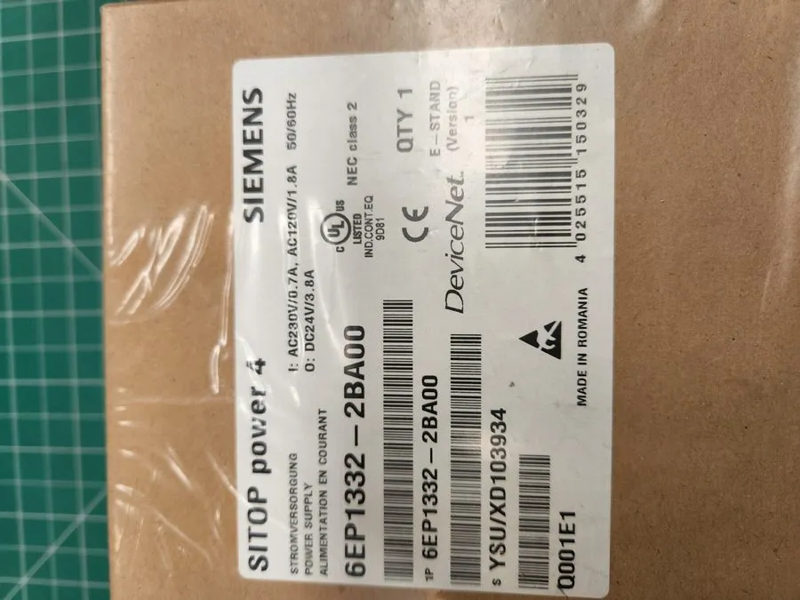 Блок питания Siemens 6EP1332-2BA00 SITOP Power 4 24VDC 3.8A DIN Rail Power Suppl