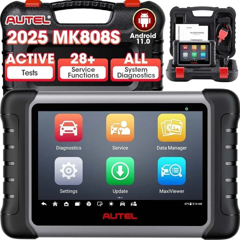 Диагностический сканер 2026 Autel MaxiCOM MK808S as MK808BT PRO Bidirectional Di — фото лота 1