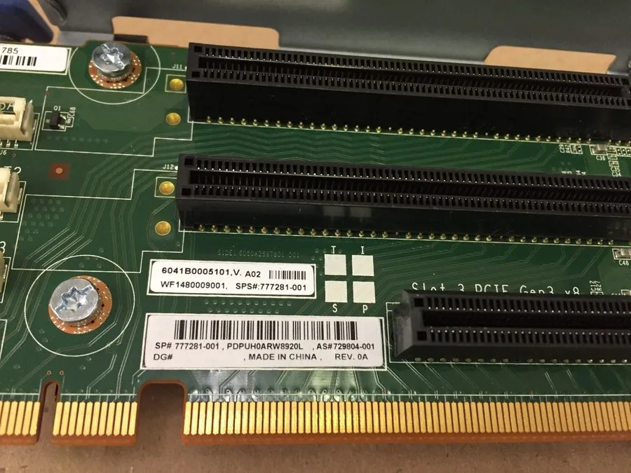 Райзер-плата HP ProLiant DL380 Gen9 Server 3-Slot PCIe Riser Card with Cage P/N:
