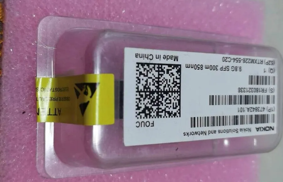 Трансивер Lot Of Three Nokia 473842A.101 9.8G SFP 300m 850nm Transceivers — фото лота 2