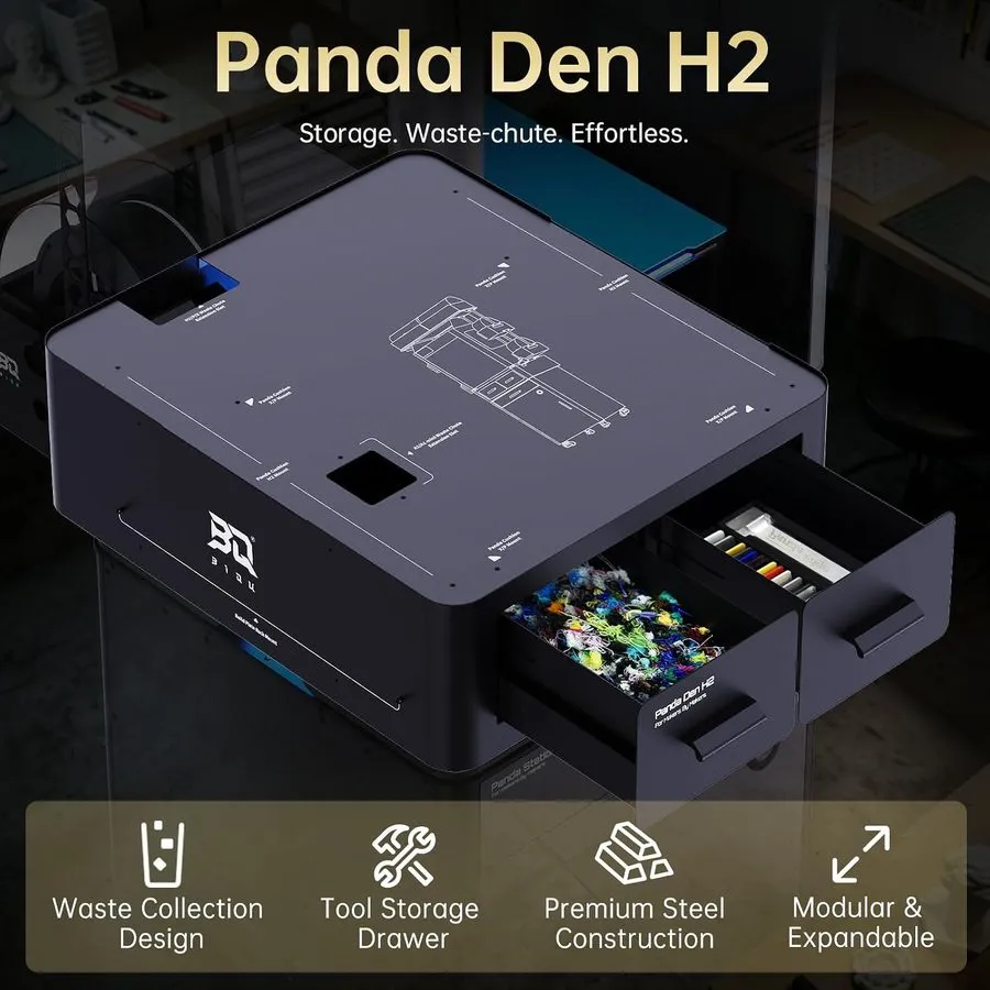 3D-принтер BIQU Panda Den H2 Tool Storage Drawers Compatible with Bambu-Lab H2D/