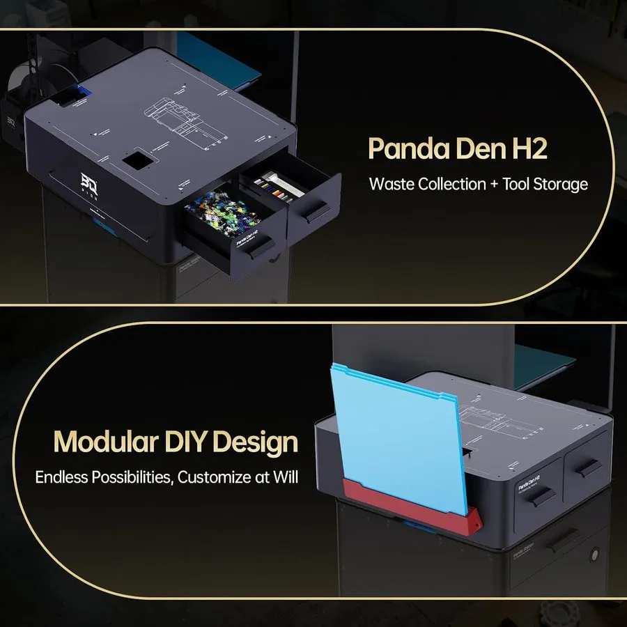3D-принтер BIQU Panda Den H2 Tool Storage Drawers Compatible with Bambu-Lab H2D/ — фото лота 2