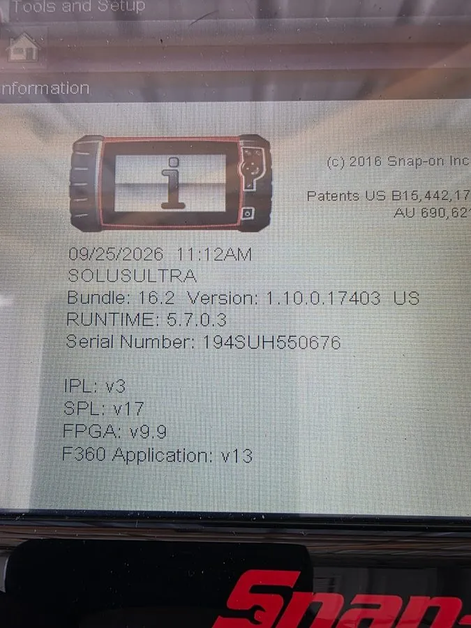 Диагностический сканер SNAP ON SOLUS ULTRA 16.2 DIAGNOSTIC SCANNER EESC318 w/ODB