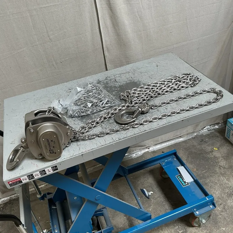 Таль OZ LIFTING PRODUCTS OZSS010-15CH Manual Chain Hoist 2000lb Lift Cap