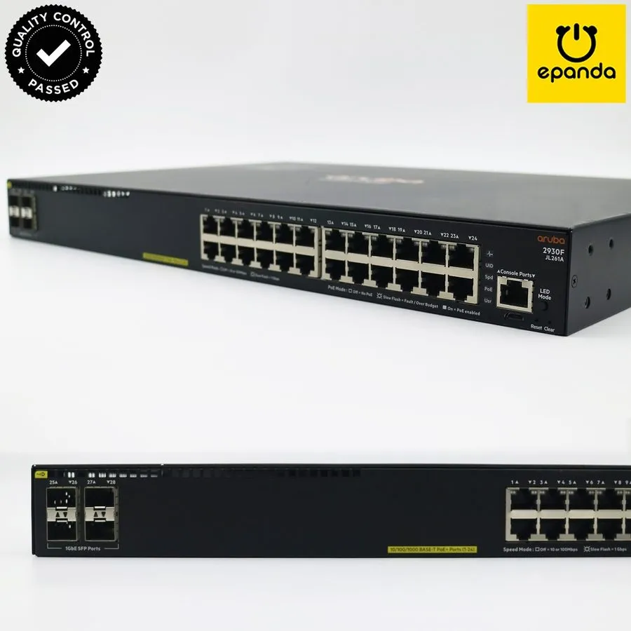 Коммутатор HPE Aruba 2540 JL356A 2540-24G-PoE+-4SFP+ 370W L2 Switch 24GigE 4SFP+
