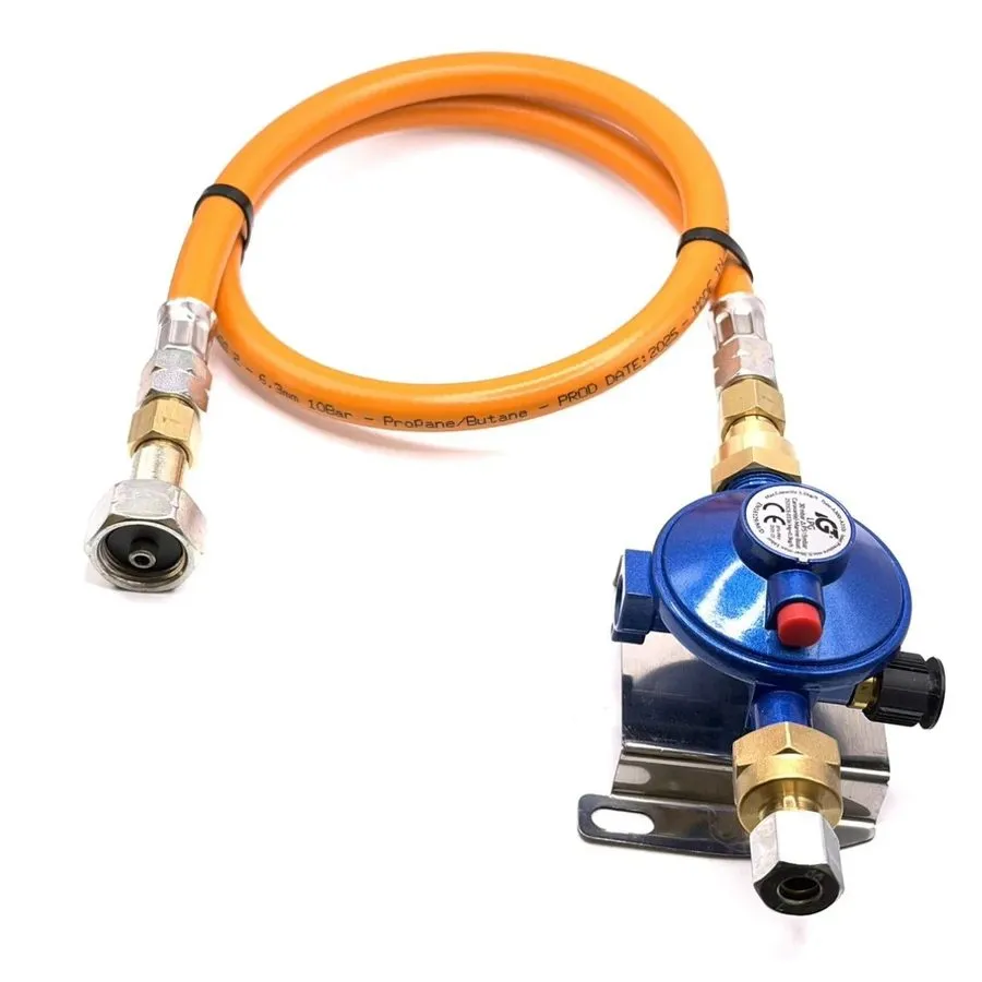 Трубопроводная арматура 30mbar LPG Pressure Regulator Bulkhead 10mm 180° — фото лота 2